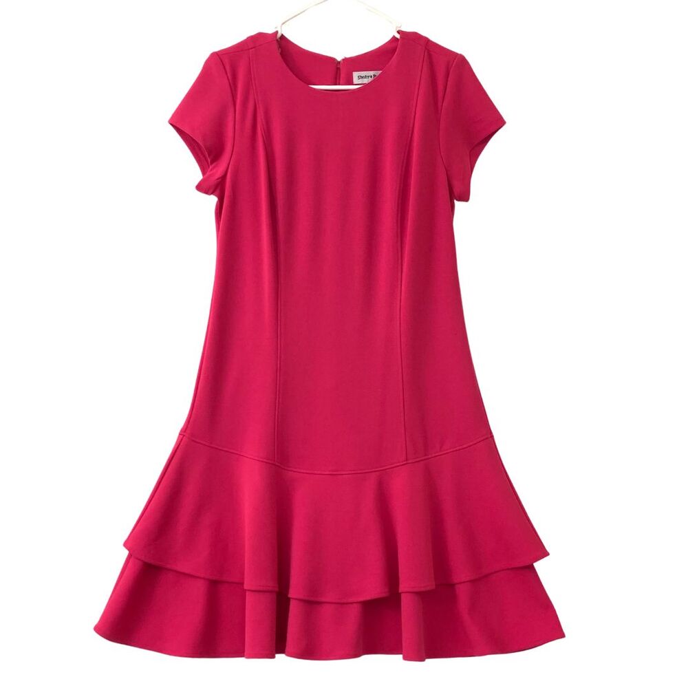 Shelby and Palmer Pink Fit and Flare  A-Line Midi Dress Size 8 NWT